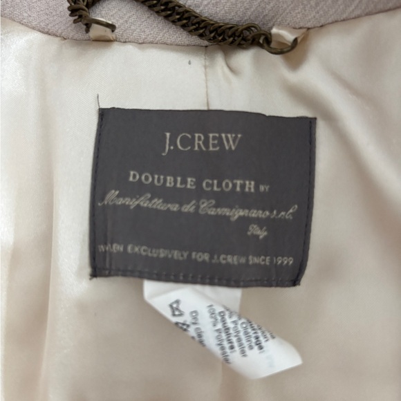 Elegant Cream Italian Wool Women’s Coat - Picture 9 of 10